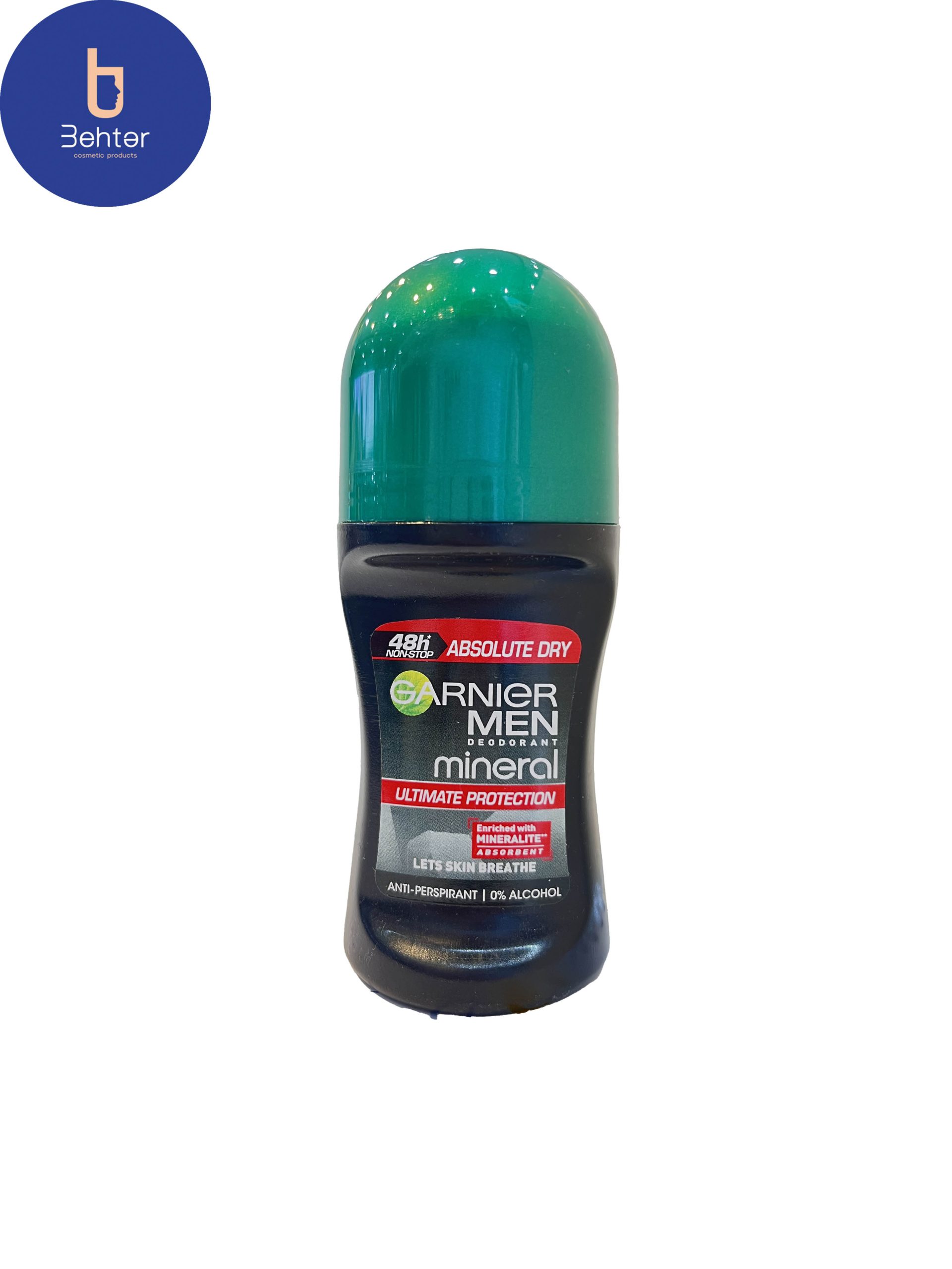 رول ضد تعریق مردانه Garnier مدل Absolute Dry حجم 50 میل Garnier antiperspirant roll for men, Absolute Dry model ,50 ml