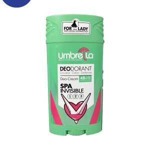 استیک ضد تعریق زنانه آمبرلا مدل spa invisible حجم 90میلUmbrella women’s antiperspirant stick, spa invisible model, volume 90 ml
