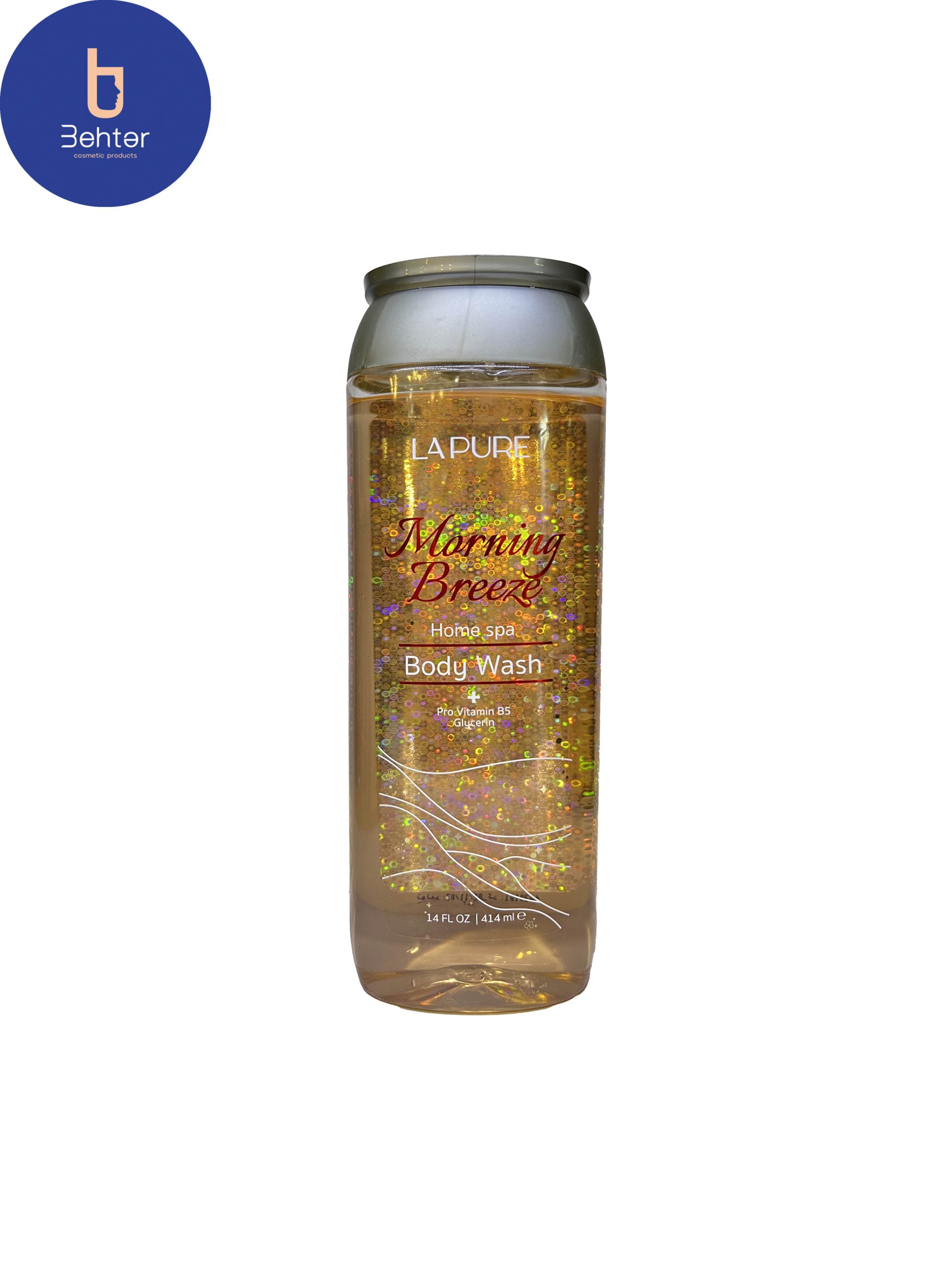 شامپو بدن شفاف لپیور مدل MOTNING BREEZE حجم414 میل MOTNING BREEZE transparent body shampoo, Lipir volume 414 ml