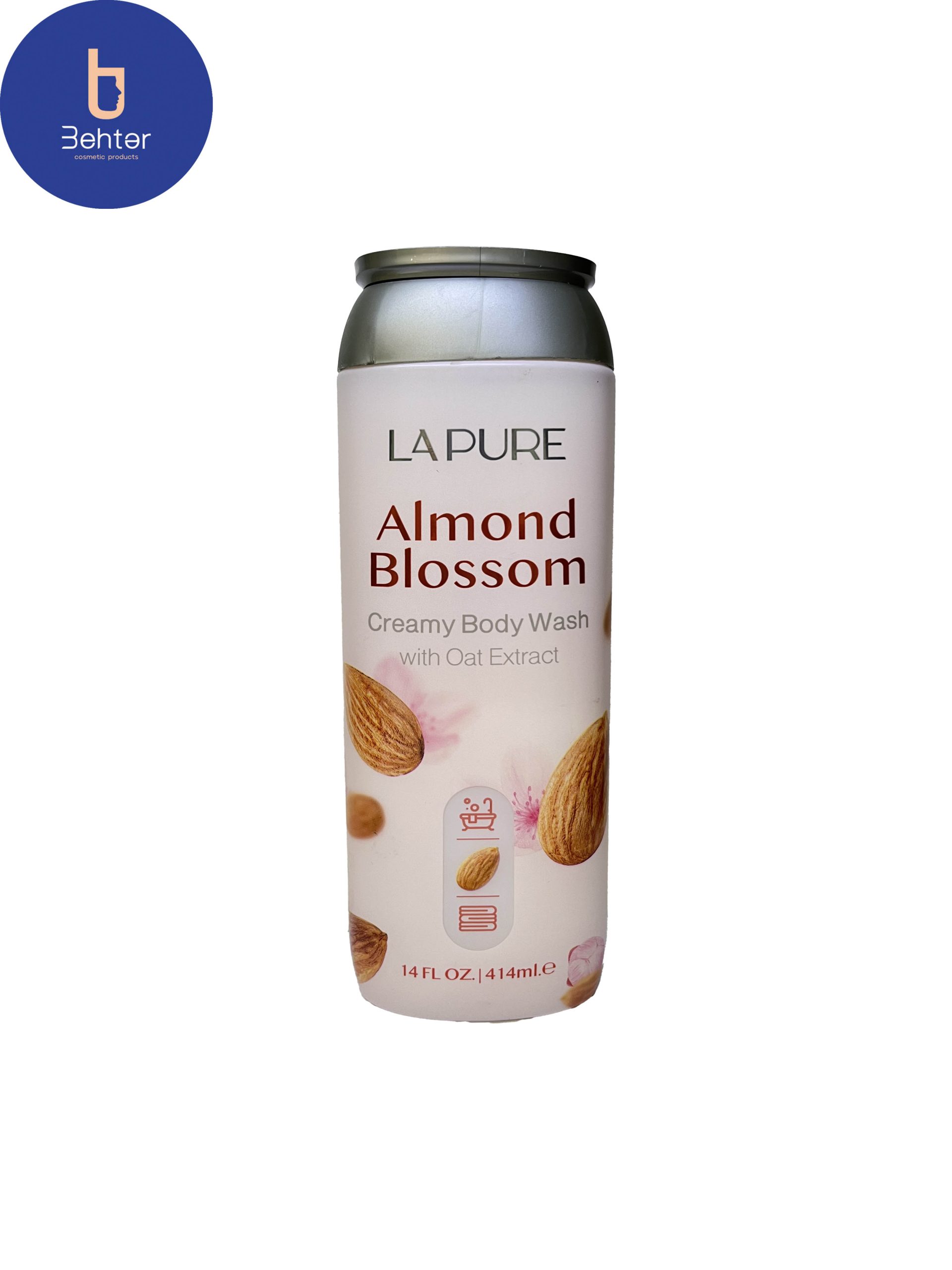 شامپو بدن لپیور کرمی شکوفه بادام مدل Almond blossomحجم414 میلLepior Creamy Almond Blossom Body Shampoo, 414 ml