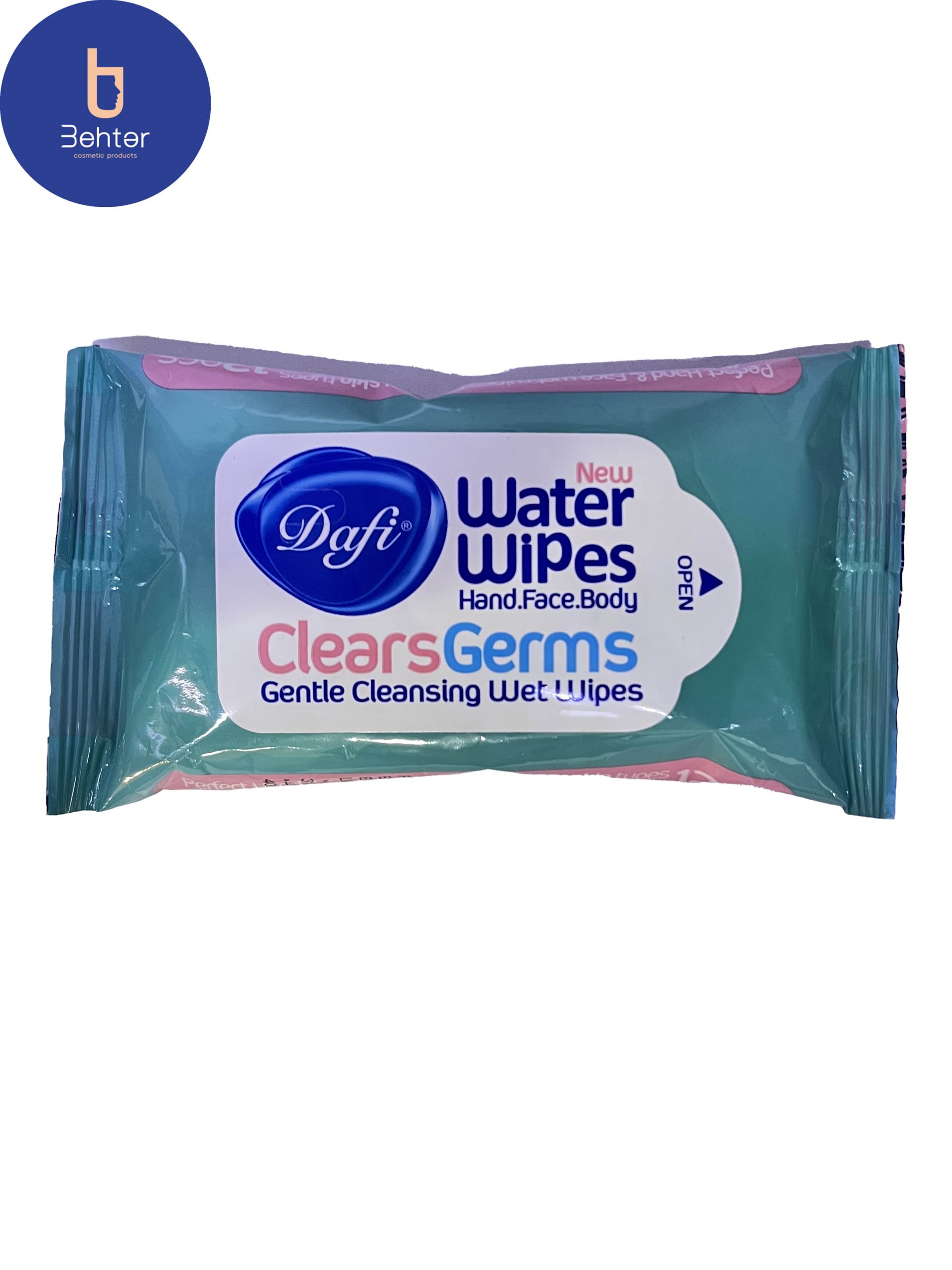 دستمال مرطوب پاک کننده دست و صورت دافی 12 عددDuffy hand and face cleansing wipes 12 pcs