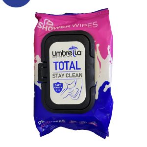 دستمال مرطوب خوشبو کننده بدن توتال آمبرلا 50 عددTotal Umbrella Body Deodorant Wipes 50 pcs