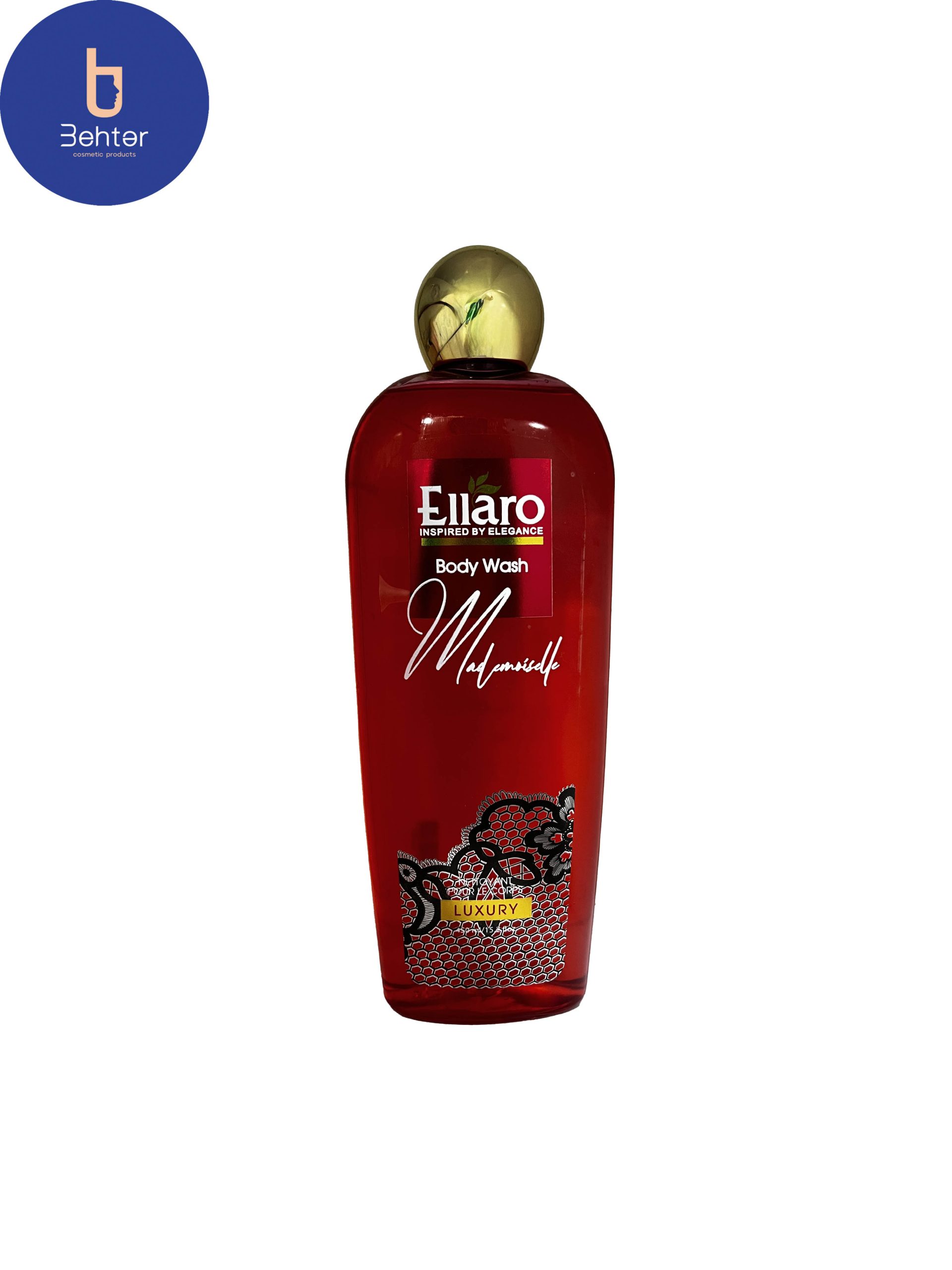 شامپو بدن الارو مدل مادمازل حجم450 میل ELLARO body shampoo, Mademoiselle model, volume 450 ml