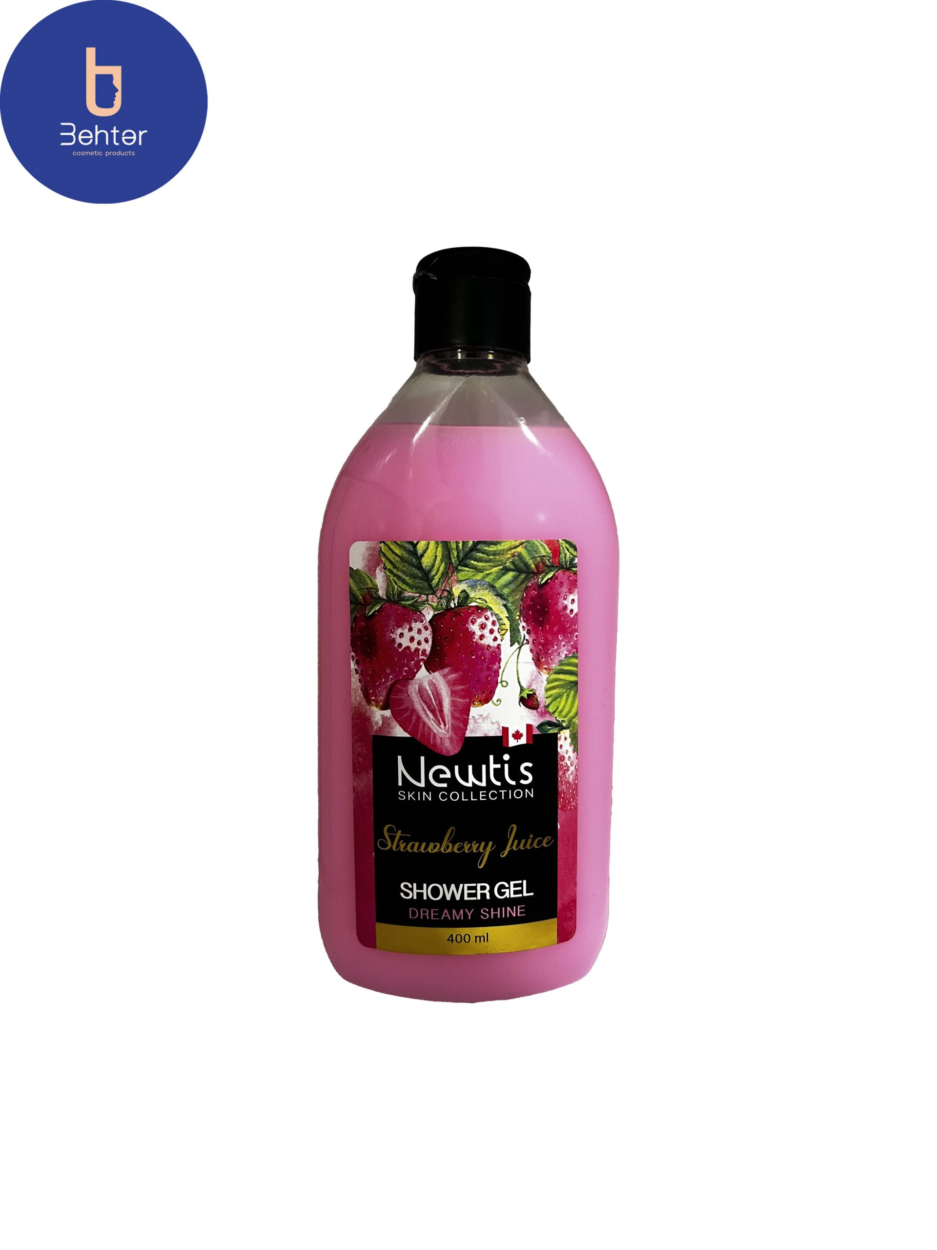 شامپو بدن نیوتیس مدل استروبری جویس حجم 400 میلNewtis body shampoo, strawberry juice model, volume 400 ml