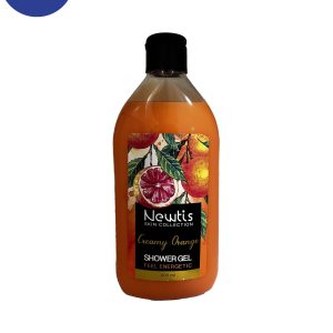 شامپو بدن کرمی اورنج نیوتیس حاوی عصاره شیر و پرتقال 400 میلNewtis orange creamy body shampoo containing milk and orange extract 400 ml
