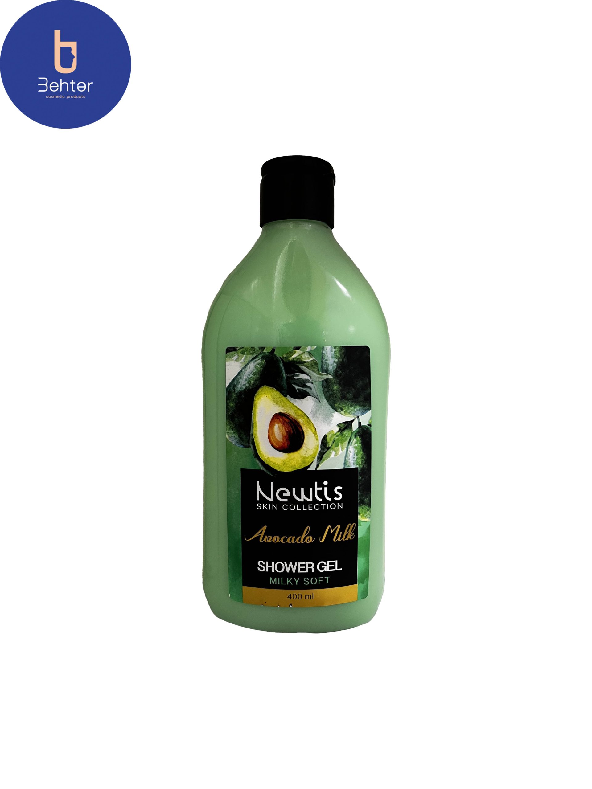 شامپو بدن کرمی نیوتیس حاوی عصاره شیر و آووکادو 400 میلNiotis creamy body shampoo containing milk and avocado extract 400 ml