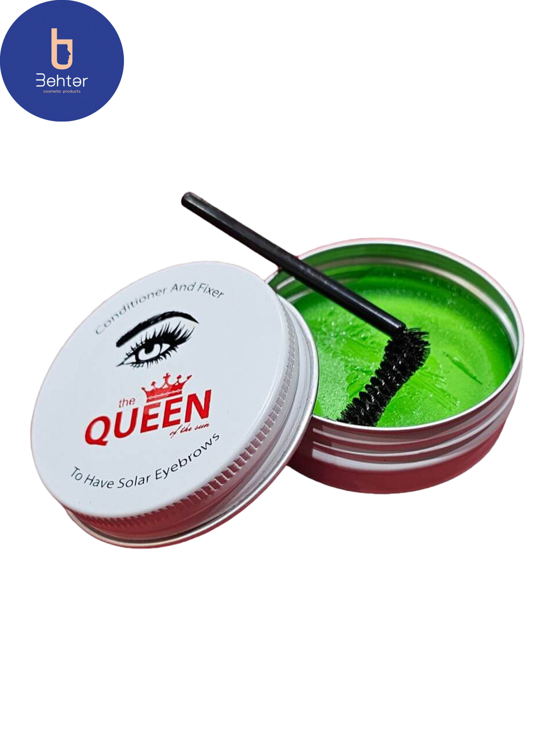 ژل ابرو کاسه ای Queen حجم 30 گرم Queen Eyebrow bowl gel volume 30 gr