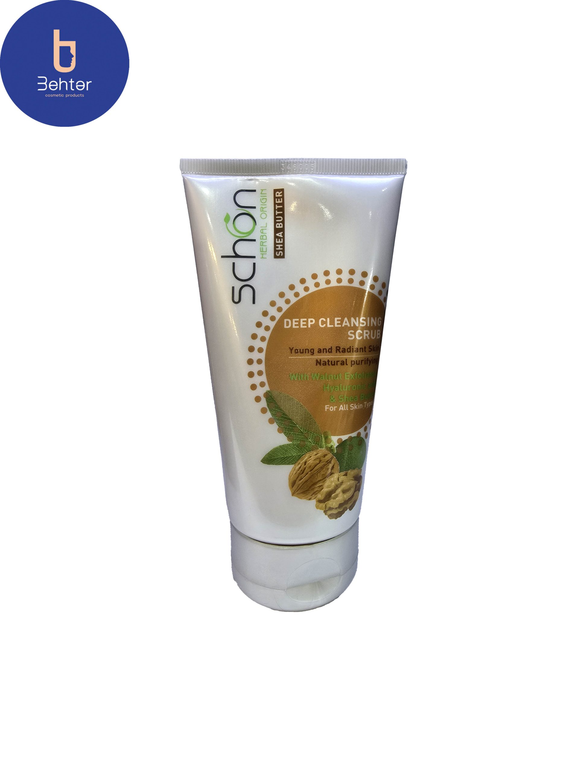 کرم اسکراب لایه بردار پوست شون با عصاره گردو 150 میل  Skin exfoliating scrub cream with walnut extract 150 ml