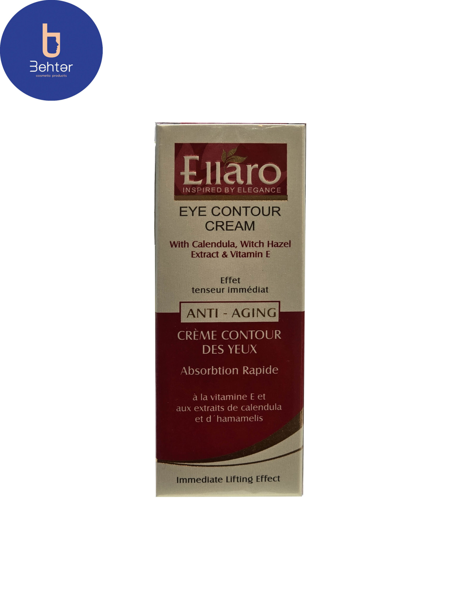 کرم دور چشم آنتی ایجینگ الارو ضد چروک و لیفتینگ 20 میل Ellaro anti-aging anti-wrinkle and lifting eye cream 20 ml