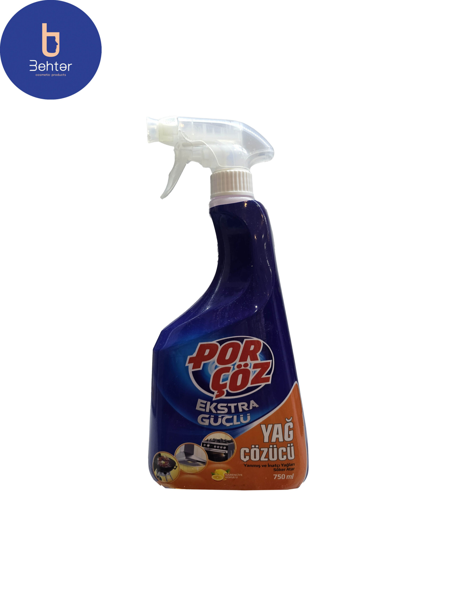 اسپری چربی زدا آشپزخانه پورچوز 750 میل Por coz kitchen grease remover spray 750 ml