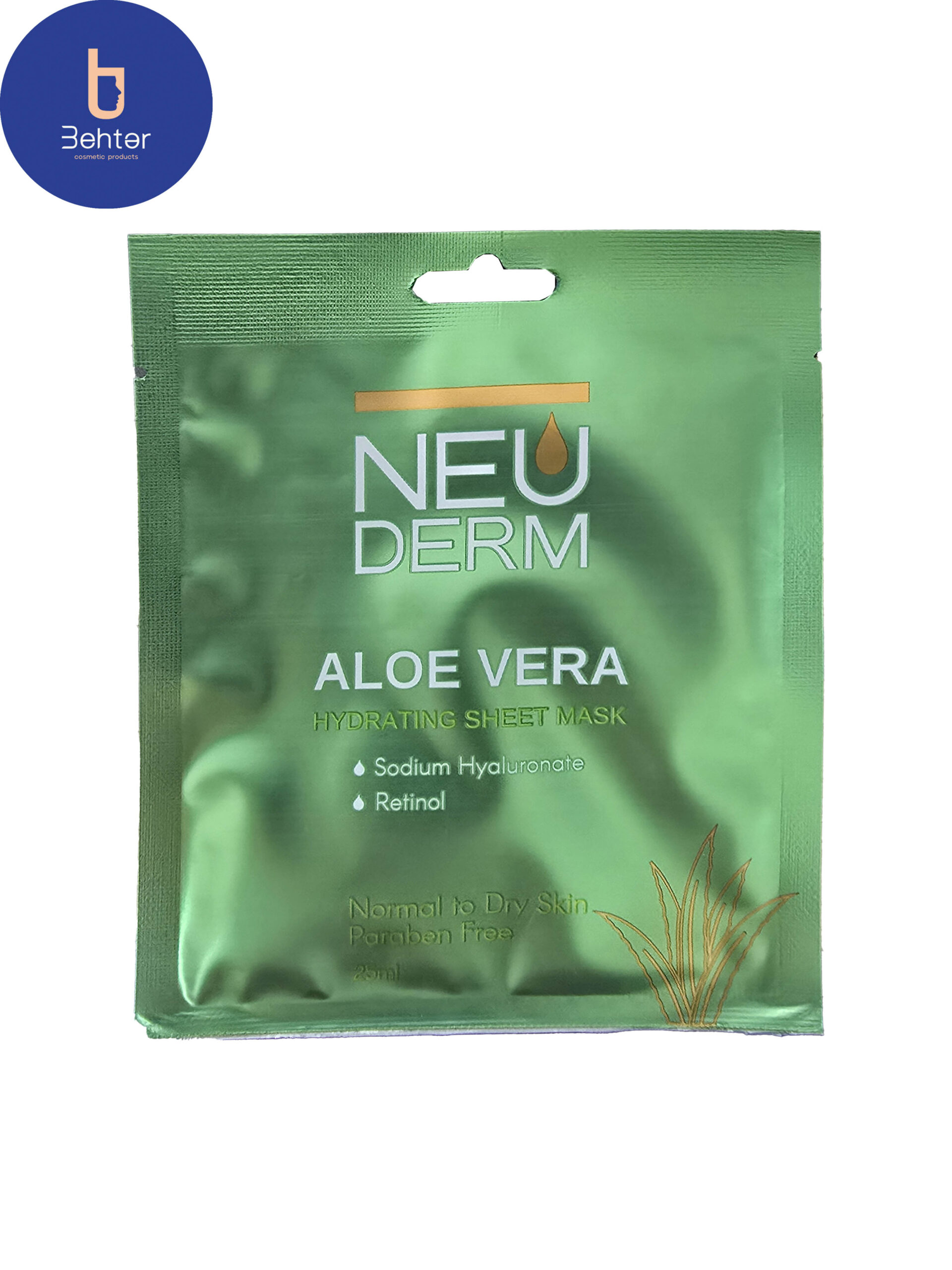ماسک صورت نقابی آلوئه‌ ورا نئودرم 25 میل Neuderm Aloe Vera face mask 25 ml