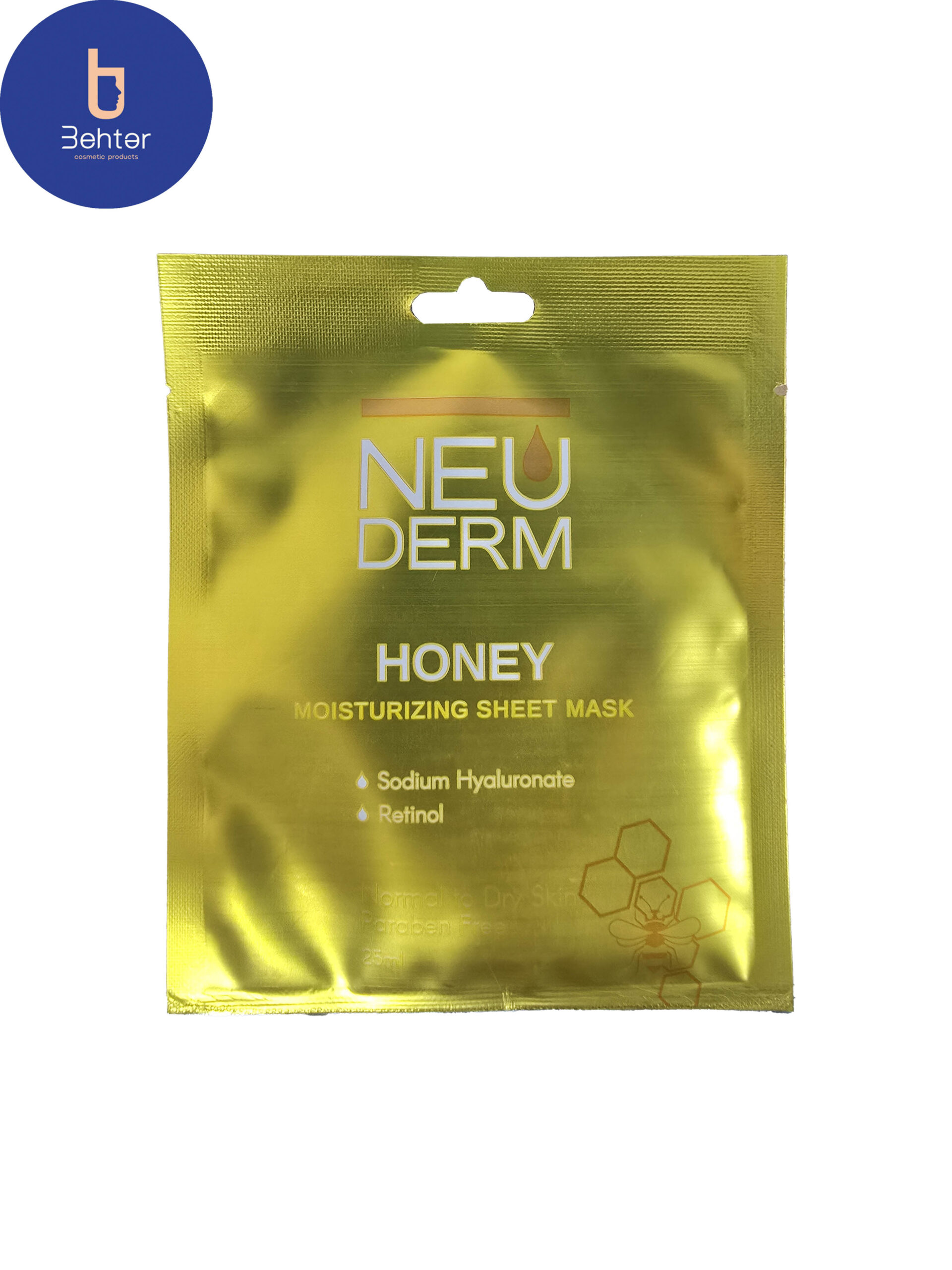 ماسک صورت نقابی عسل نئودرم 25 میل Neuderm honey face mask 25 ml