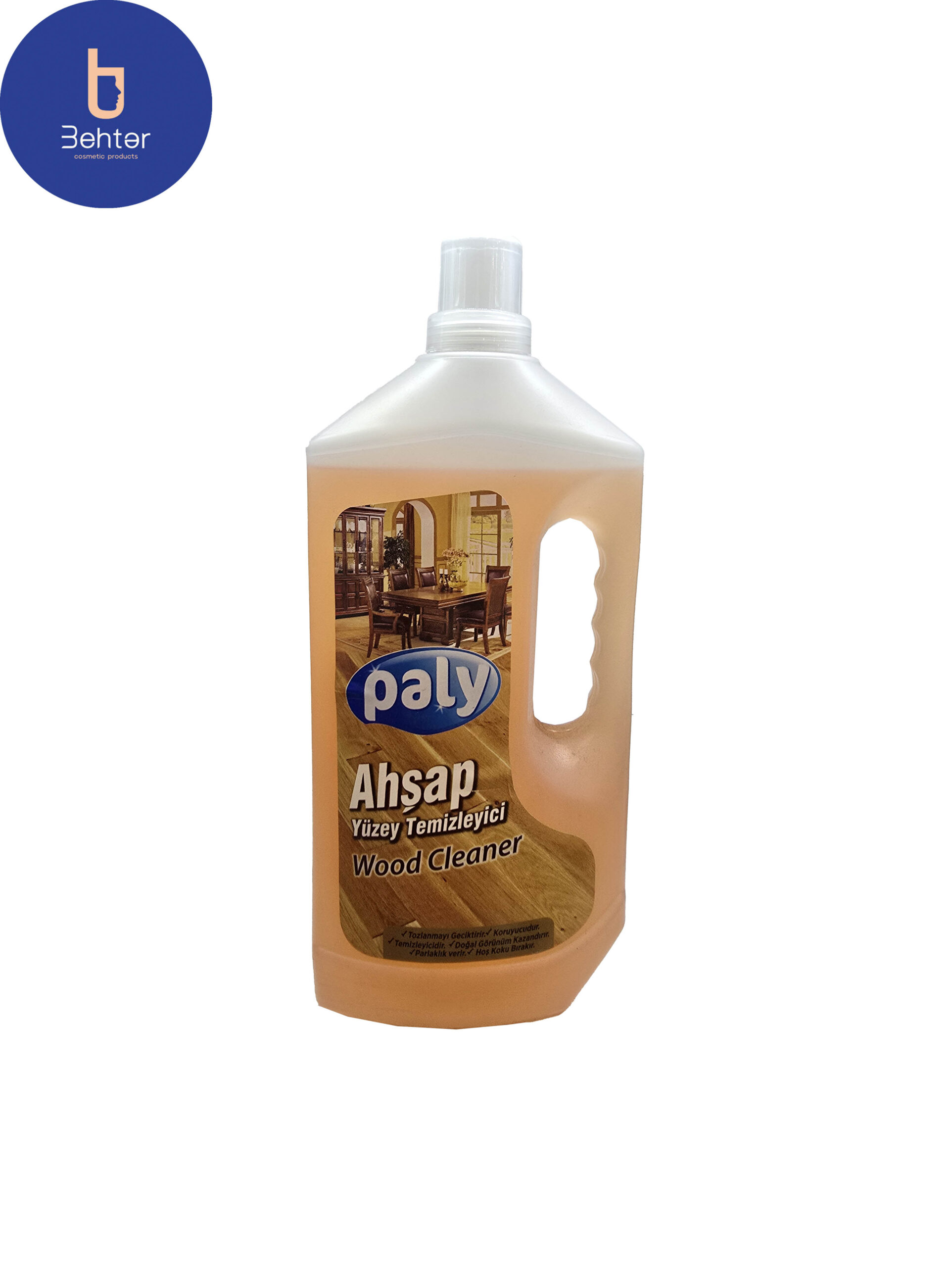 ژل تمیزکننده سطوح چوبی و کف شور و پارکت شور پالی حجم 1000 میل Paly Cleaning gel for wooden surfaces, floor cleaner and parquet, 1000 ml