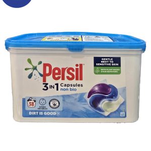 قرص لباسشویی مخصوص پوستهای حساس پرسیل بسته بندی 38 عددی Persil washing tablets for sensitive skin, 38 pack