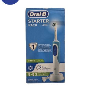 مسواک برقی اورال بی مدل Starter Pack Cross Action به همراه یک عدد سری یدک Oral-B Starter Pack Cross Action electric toothbrush with one spare brush head