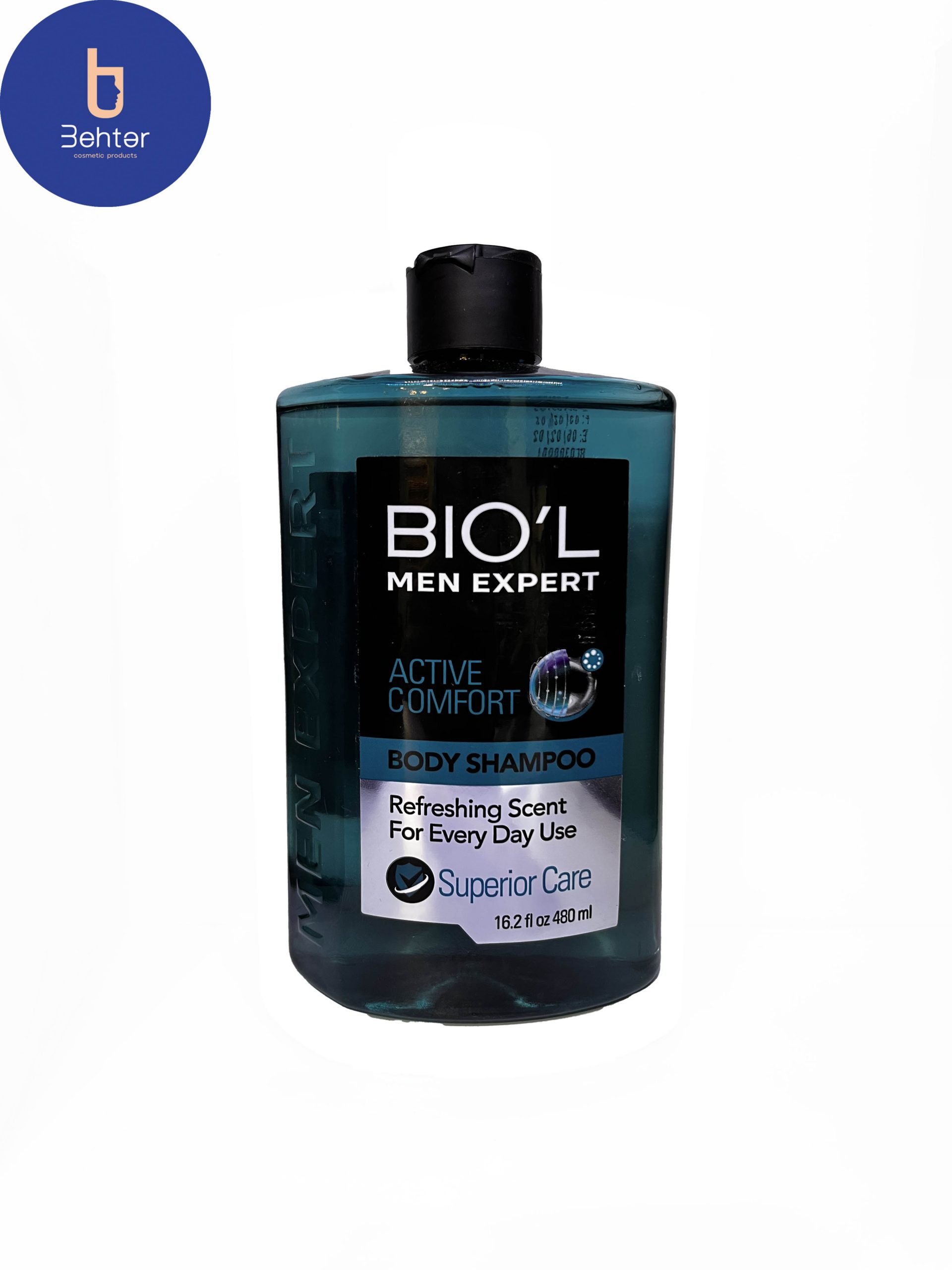 شامپو بدن بیول مدل Active Comfort مناسب آقایان حجم 480 میلBiol Active Comfort body shampoo for men, volume 480 ml