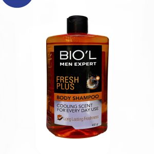 شامپو بدن بیول مدل Fresh plus مناسب آقایان حجم 480 میلBiol Fresh Plus body shampoo for men, volume 480 ml