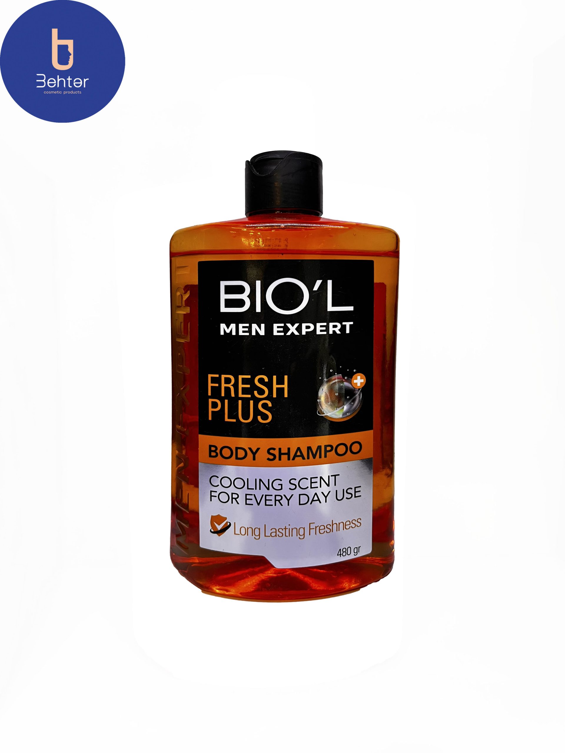 شامپو بدن بیول مدل Fresh plus مناسب آقایان حجم 480 میلBiol Fresh Plus body shampoo for men, volume 480 ml