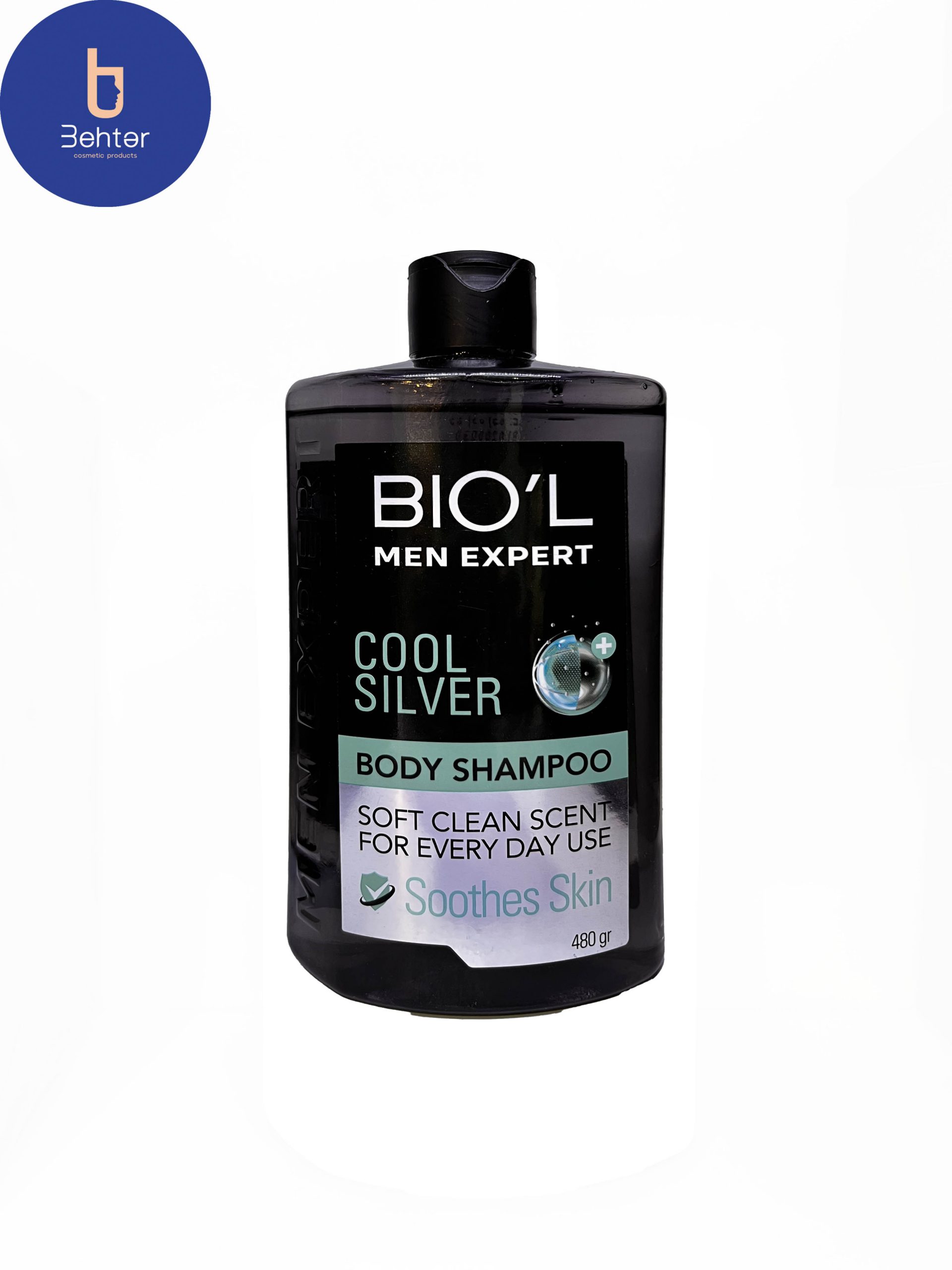 شامپو بدن بیول مدل Cool Silver مناسب آقایان حجم 480 میلBiol body shampoo, Cool Silver model, suitable for men, volume 480 ml