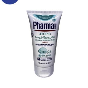 کرم دست مخصوص پوست خشک فارما لاین مدل آتوپیک امگا75 میل Pharma line Atopic Omega Hand Cream for Dry Skin, 75 ml