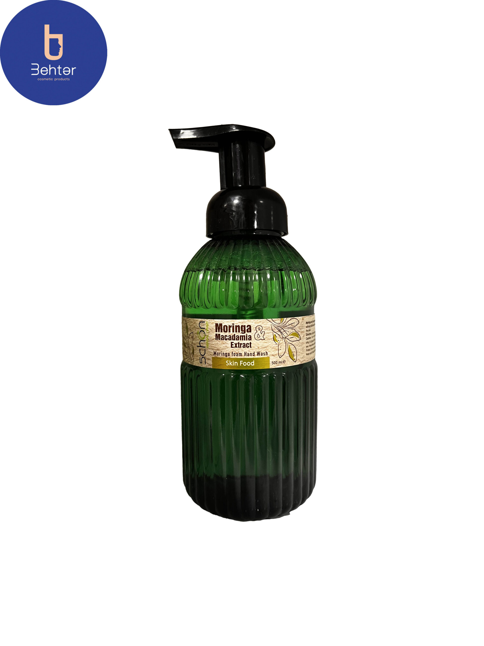 مایع دستشویی فومی مورینگا و ماکادمیا شوون 500 میل Schon hand wash foaming moringa and macademia , 500 ml