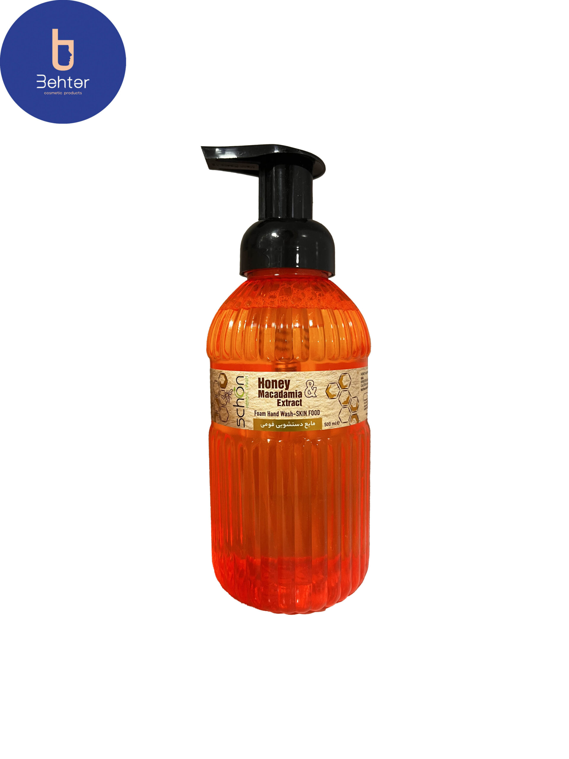 مایع دستشویی فومی عسل و ماکادمیا شوون 500 میل Schon Hand Wash Foaming Honey and Macadamia , 500 ml