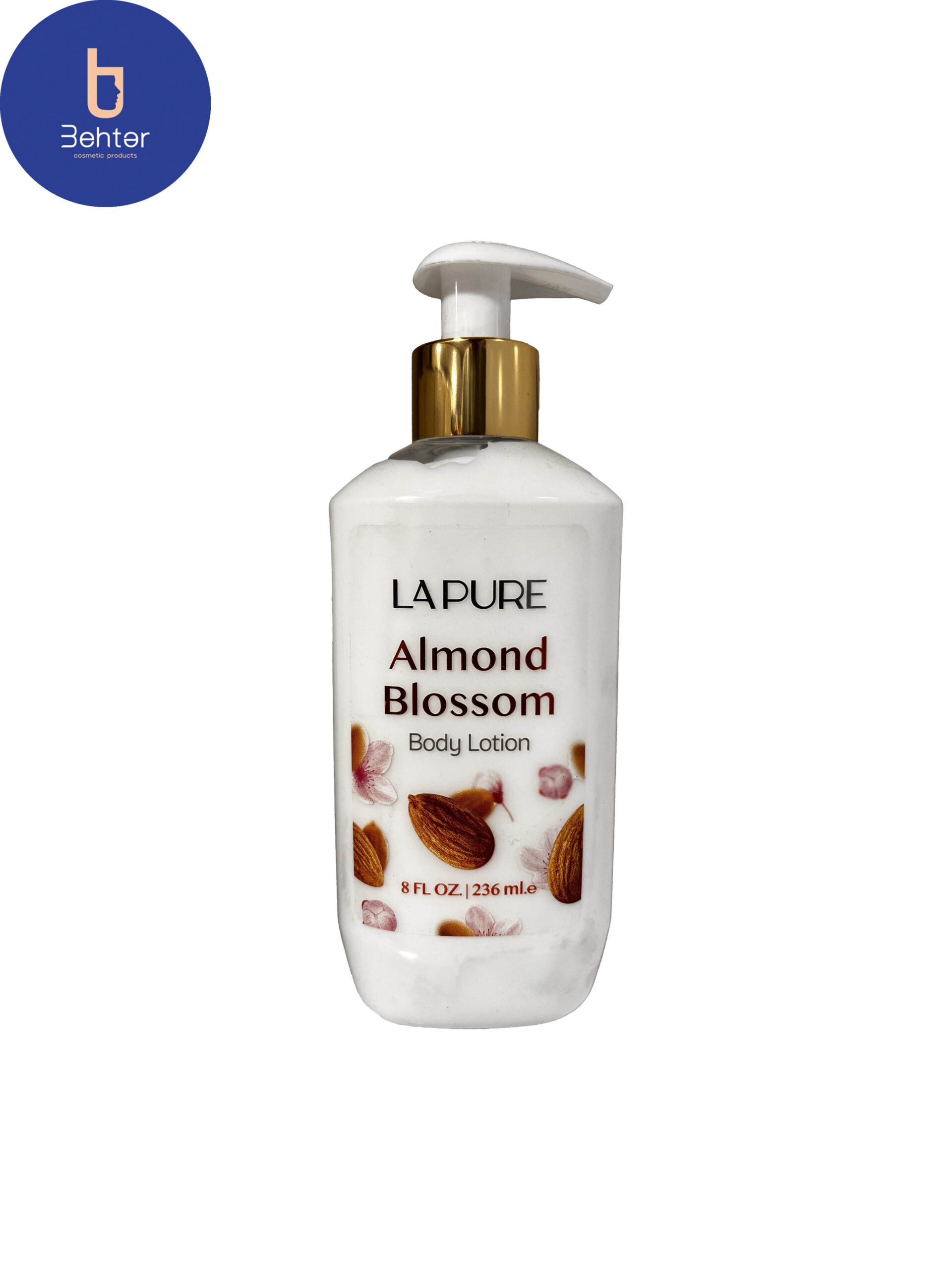 لوسیون بدن شکوفه بادام لپیور 236 میلlapure almond blossom body lotion 236 ml