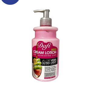 لوسیون مرطوب کننده بدن آلوئه ورا دافی مناسب انواع پوست 470 میلdafi aloe vera moisturizing body lotion suitable for all skin types 470 ml