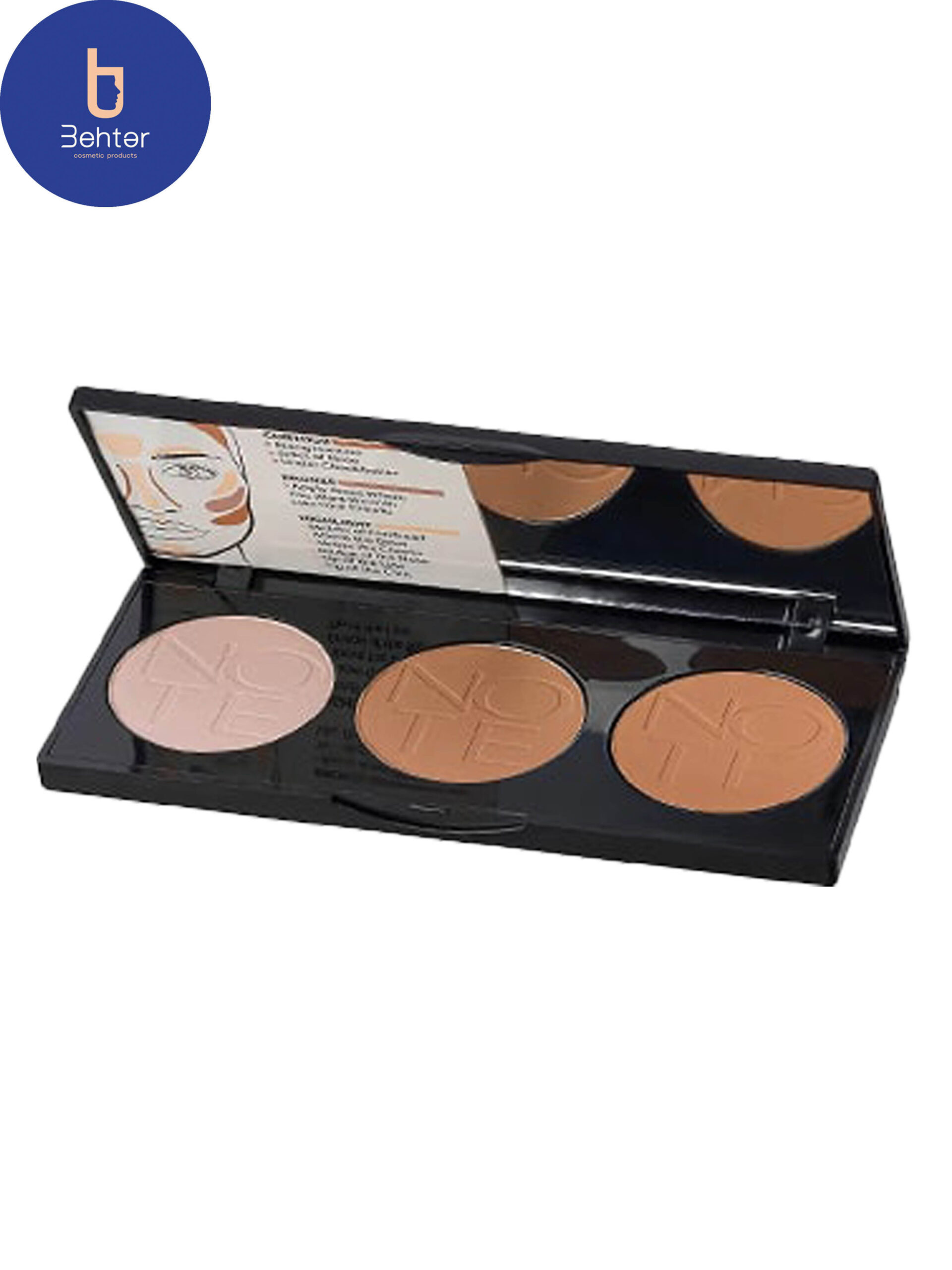 پالت پودری کانتور پرفکتینگ نوت 5 گرم Note Perfecting Contouring  powder palette 5 gr