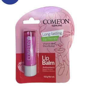 بالم لب صورتی کامان حاوی عصاره توت فرنگی Comeon Pink Lip Balm with Strawberry Extract