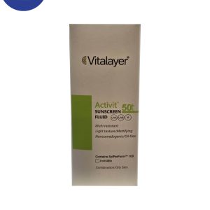 فلوئید مرطوب کننده اکتی ویت ویتالیر مناسب پوست چرب و مختلط (بی رنگ) 50میل Vitalayer Activit Moisturizing sunscreen suitable for oily and combination skin (colorless), 50ml