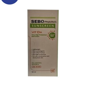 ژل کرم ضد آفتاب کنترل کننده چربی سبوفارما SPF50 حجم ۵۰ میل Sebo pharma Oil Control Sunscreen Gel SPF50, 50 ml