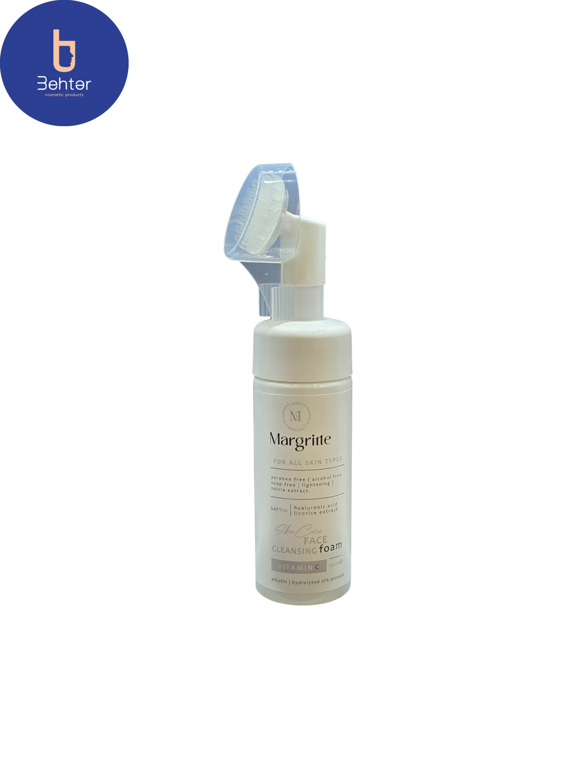 فوم شستشو روشن کننده مارگریت مناسب انواع پوست حجم 150میل Margritte Brightening Washing Foam, suitable for all skin types, volume 150 ml