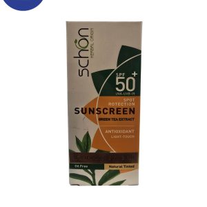 کرم ضد آفتاب دابل شیلد فاقد چربی SPF50+ شون (رنگ طبیعی) 50 میل Schon Double Shield Oil-Free Sunscreen SPF50+ (Natural Color) 50 ml