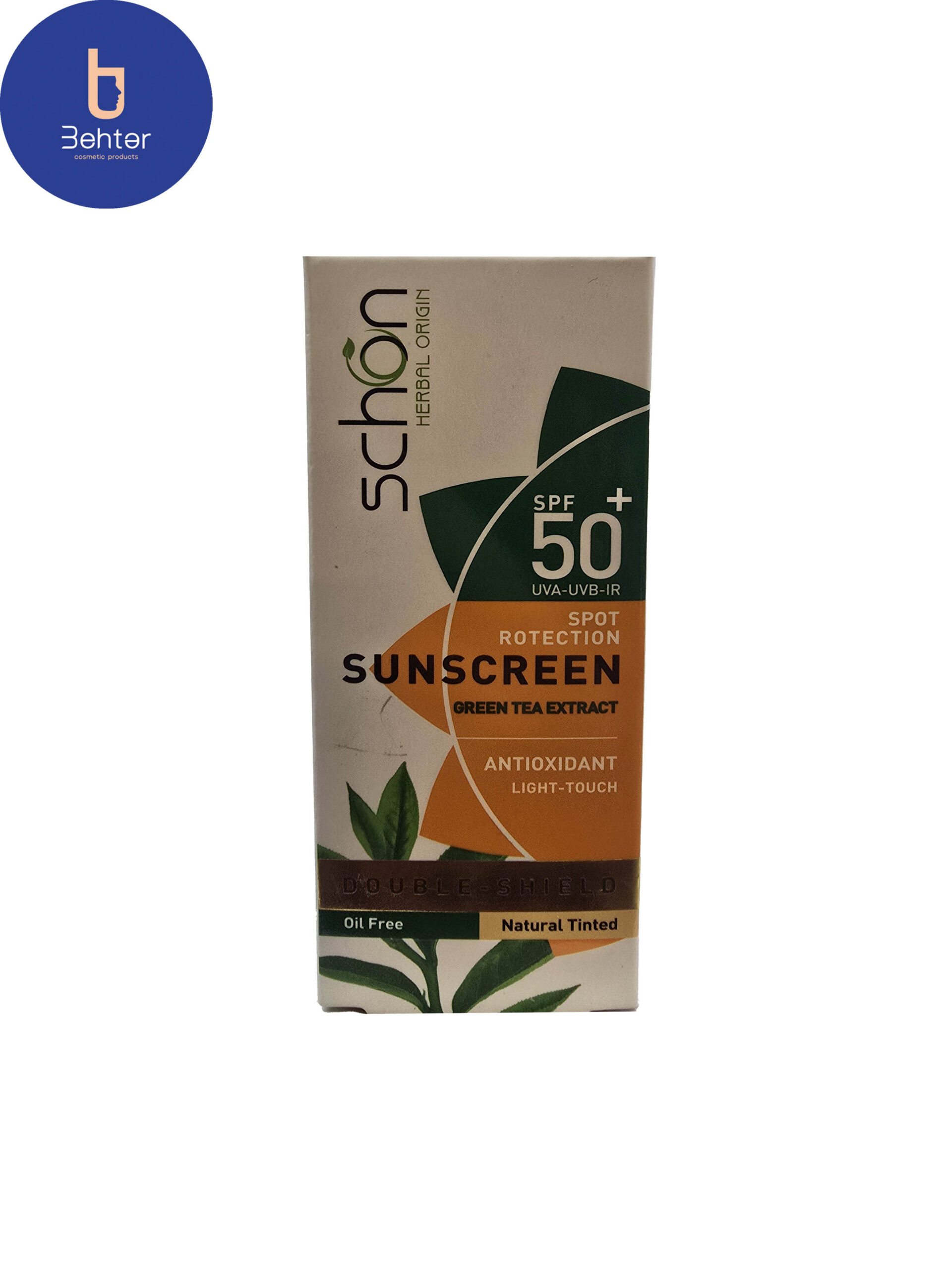 کرم ضد آفتاب دابل شیلد فاقد چربی SPF50+ شون (رنگ طبیعی) 50 میل Schon Double Shield Oil-Free Sunscreen SPF50+ (Natural Color) 50 ml
