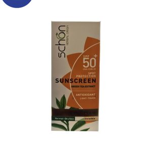 ضد آفتاب دابل شیلد SPF50 شون مناسب پوست خشک تا نرمال(بی رنگ) 50 میل Schon Double Shield SPF50 Sunscreen Cream for Dry to Normal Skin (Colorless) 50 ml