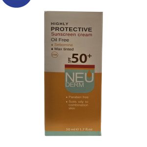 ضدافتاب هایلی پروتکتیو SPF50+نئودرم (بژ تیره) 50میل Neuderm Highly Protective Sunscreen SPF50+ (Dark Beige) 50ml