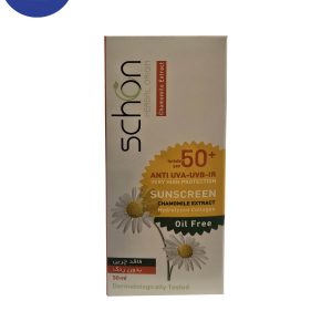 ضد آفتاب بی رنگ SPF 50 شون فاقد چربی 50میل Schon Colorless sunscreen SPF 50 oil free 50 ml