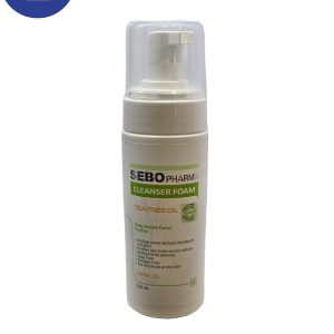 فوم پاک کننده پوست چرب سبوفارما حجم ۱۵۰ میل Sebo pharma oily skin cleansing foam, 150 ml