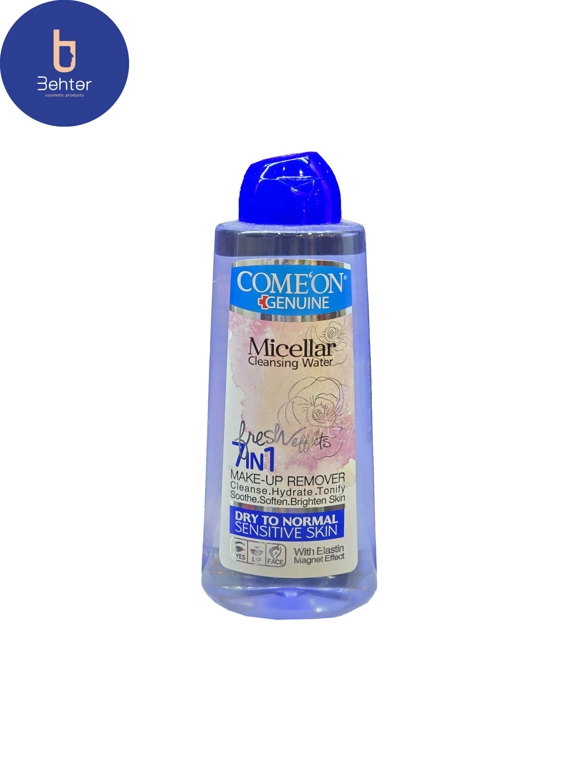 میسلار واتر کامان مناسب پوست خشک تا نرمال حجم 400میل Comeon Micellar Water, suitable for dry to normal skin, 400 ml