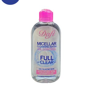 میسلار واتر دافی مناسب پوست های چرب و آکنه دار حجم ۲۰۰ میل Dafi Micellar Water, suitable for oily and acne-prone skin, 200 ml