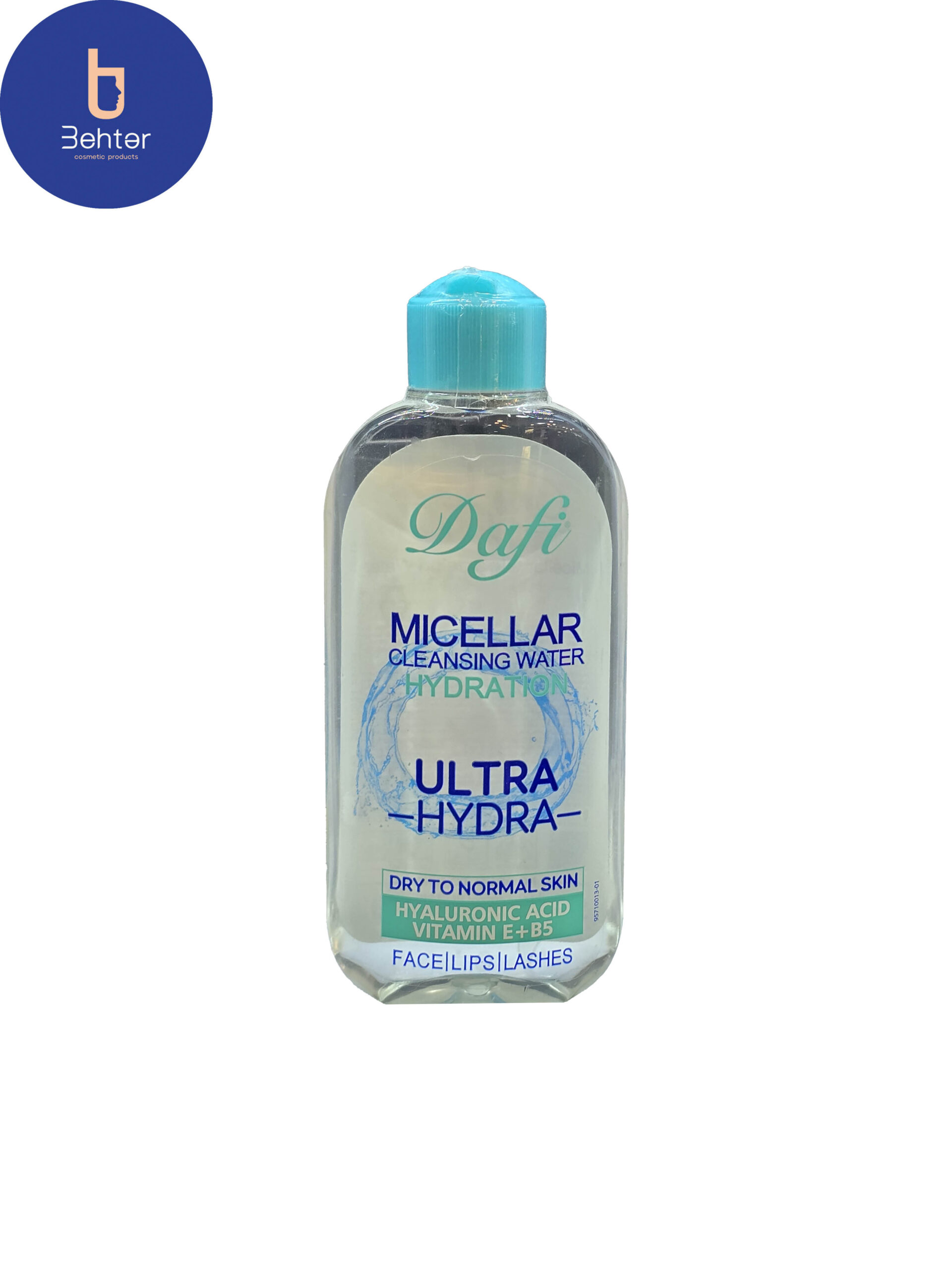 میسلار واتر دافی مناسب پوست های خشک تا نرمال حجم ۲۰۰ میل Dafi  Micellar Water, suitable for dry to normal skin, 200 ml