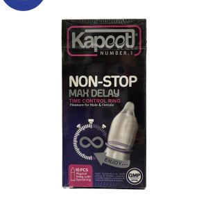 کاندوم کاپوت مدل Non Stop Max Delay تعداد 10 عددNon Stop Max Delay Condom Hood, 10 pieces