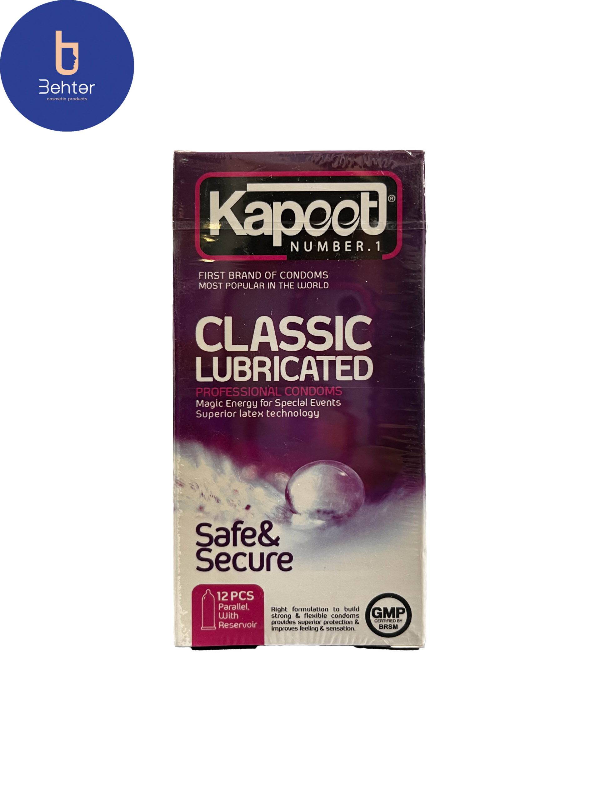 کاندوم کاپوت Classic Lubricated کلاسیک مدل12عددی Classic Lubricated Condom Hood, 12 Count