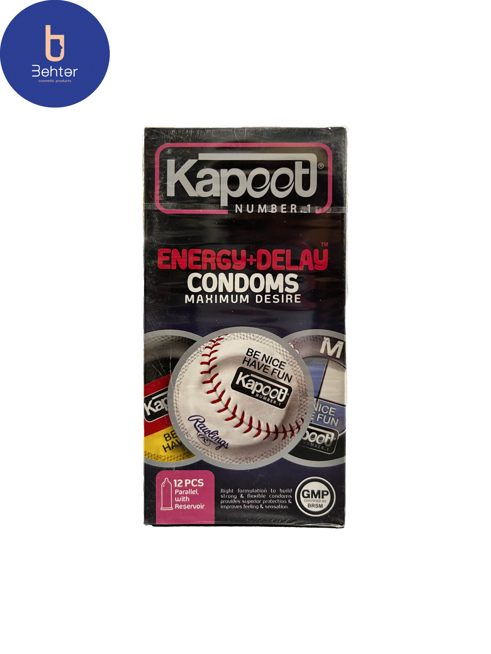 کاندوم انرژی زا و تاخیری کاپوت 12 عددKaput Energizing and Delaying Condoms 12 pcs