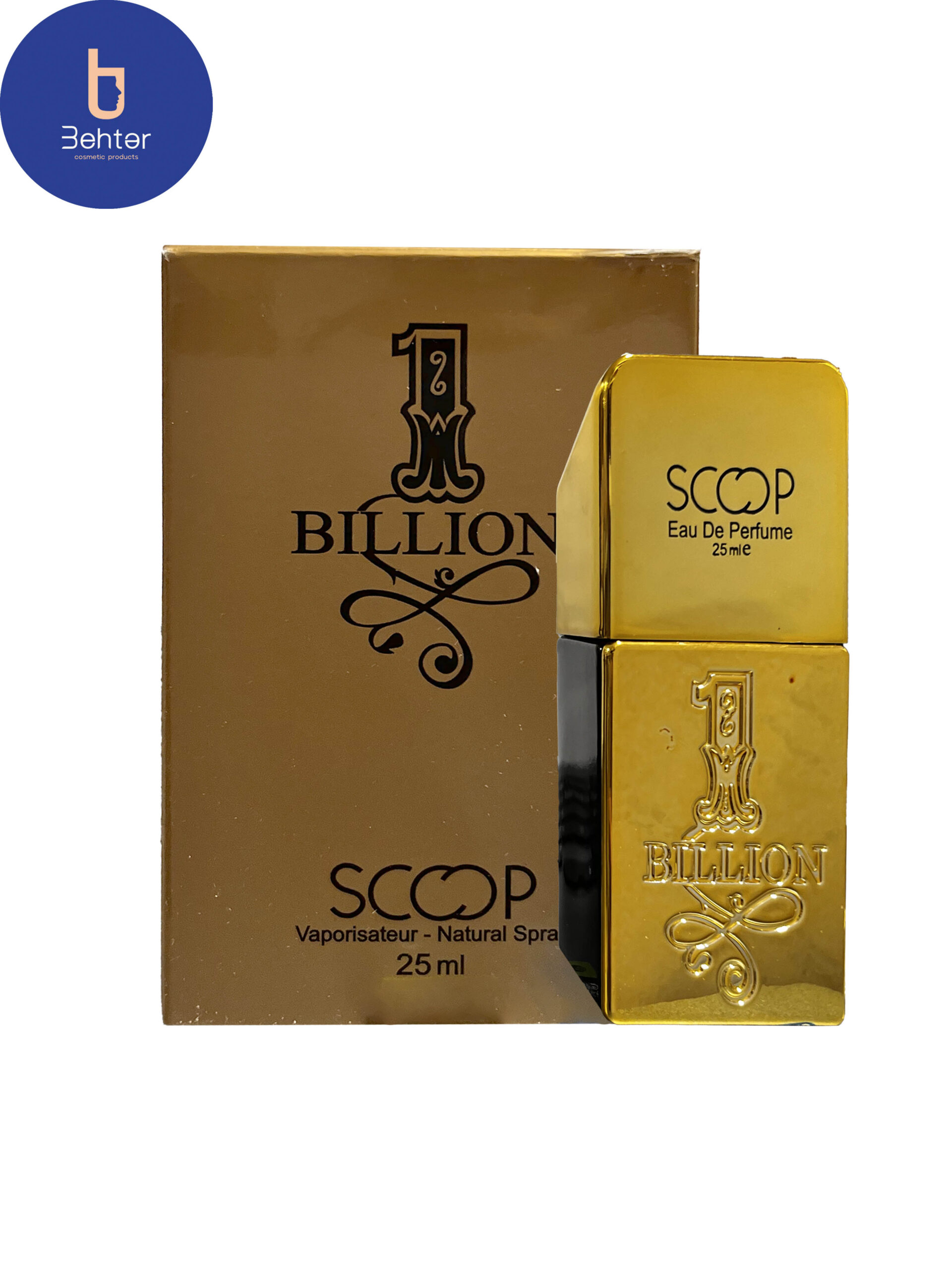عطر ادکلن مینیاتوری اسکوپ پاکو رابان وان میلیون حجم 25میلPaco Rabanne One Million Miniature Scoop Eau de Toilette, 25ml