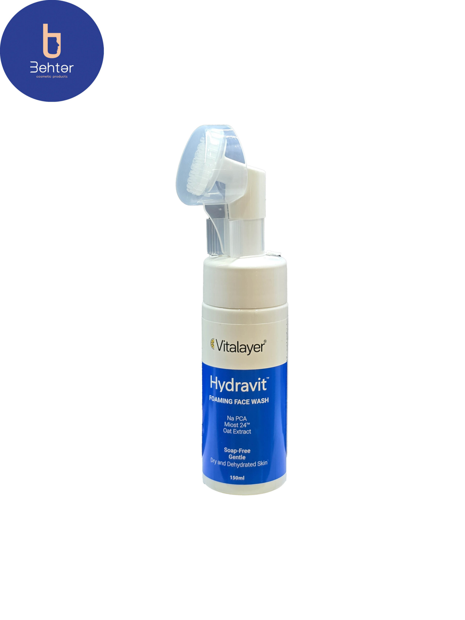 فوم شستشوی صورت ویتالیر مدل Hydravit مناسب پوست خشک 150میل Vitalayer Hydravit facial cleansing foam for dry skin, 150ml