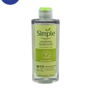 تونر تسکین دهنده سیمپل حجم200میل Simple Soothing facial Toner, 200ml