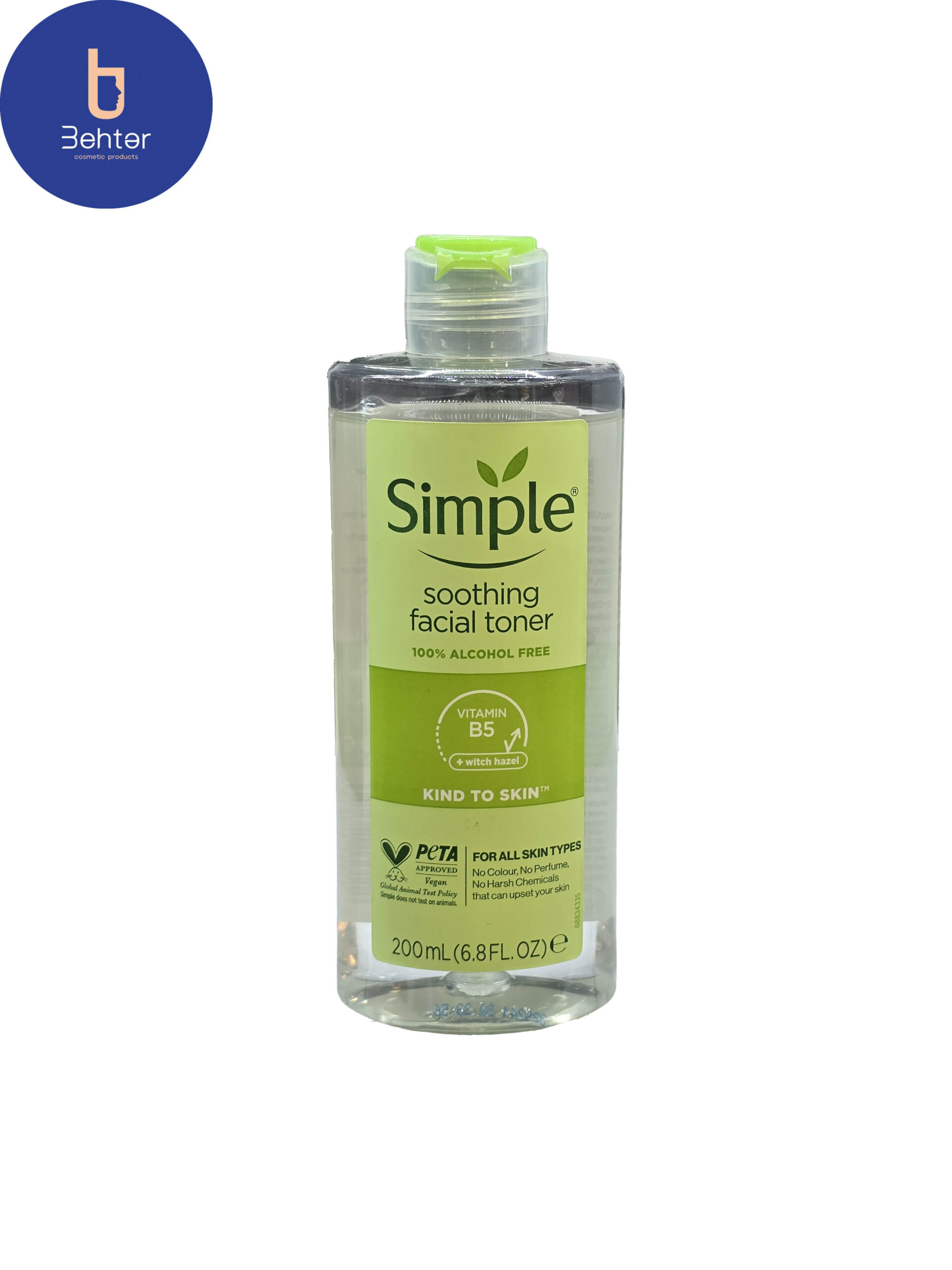 تونر تسکین دهنده سیمپل حجم200میل Simple Soothing facial Toner, 200ml