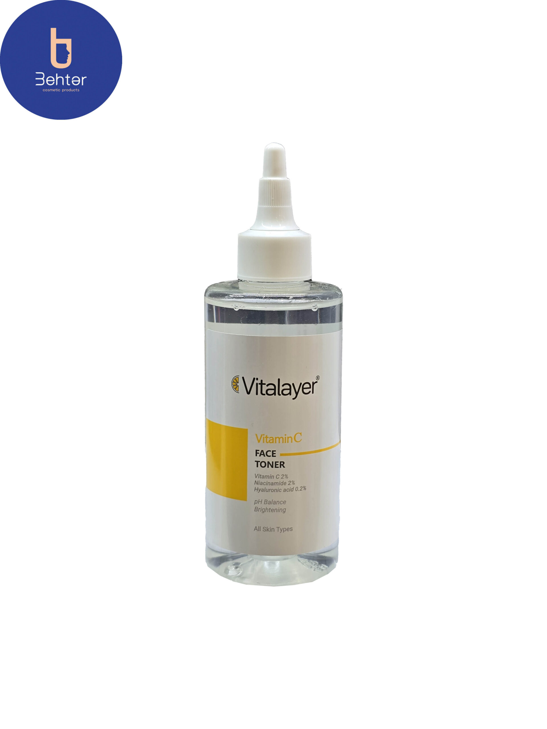 تونر پاک کننده صورت ویتالیر مدل Vitamin c حجم 200میل Vitalayer Facial Cleansing Toner, Vitamin C model , 200ml